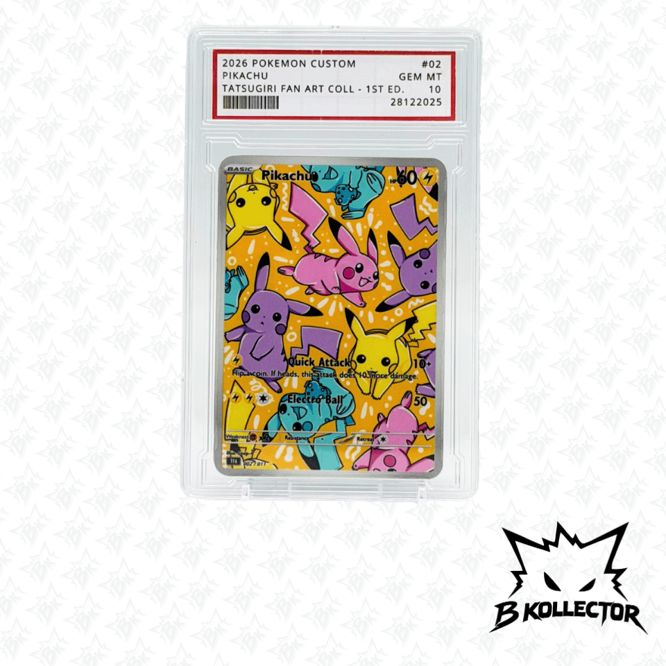 Carta Kustom Gradeada Pikachu TFA