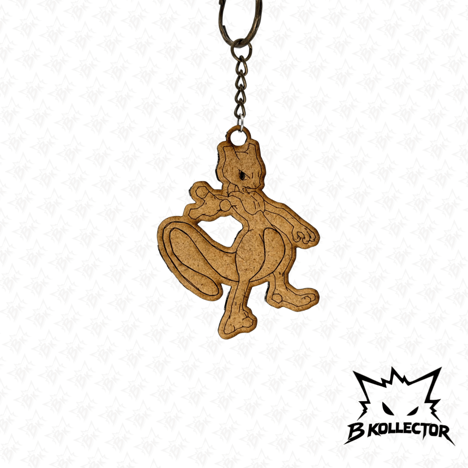 Llavero Wood Mewtwo