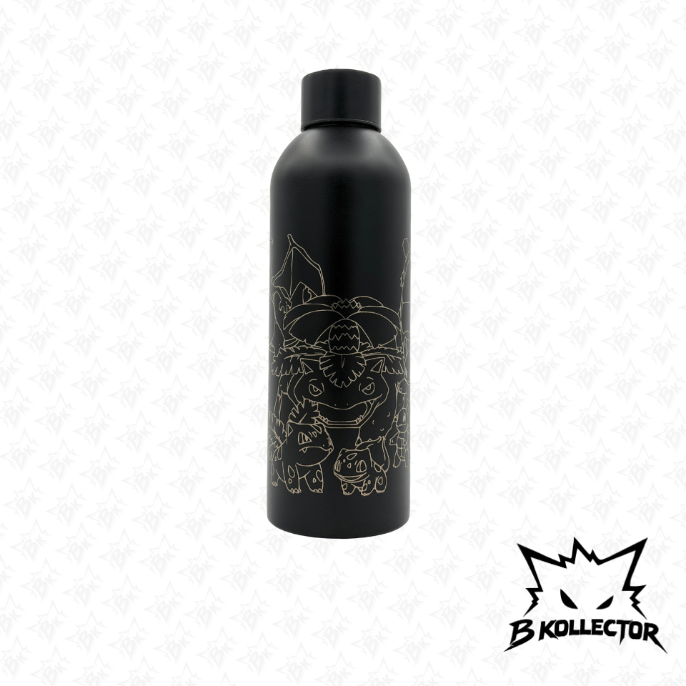 Botella Adventure Negra Iniciales